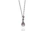 Collana con diamante e perla - Asta Preziosi Collana con diamante e perla - Asta Preziosi