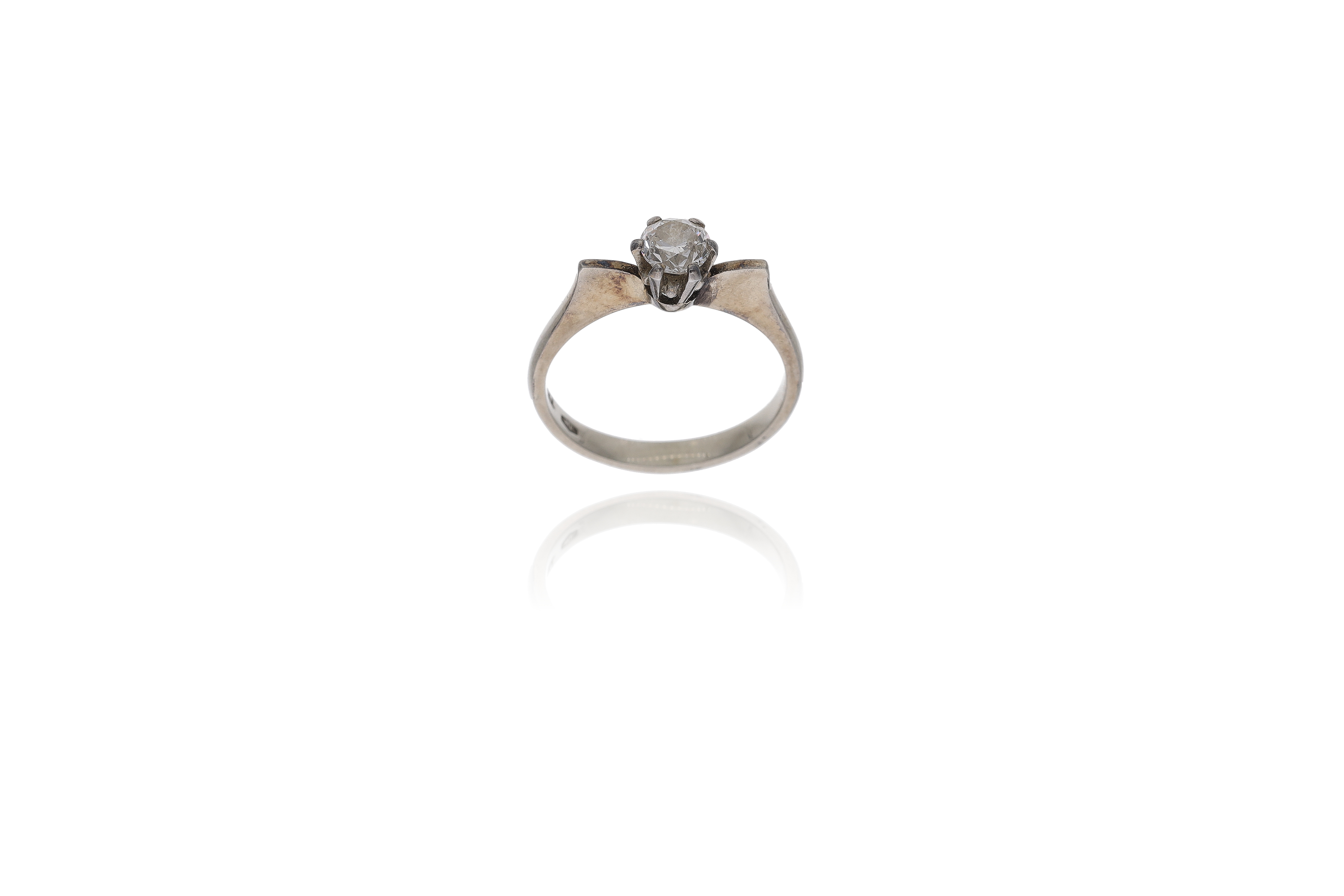 Anello con diamante - Asta Preziosi