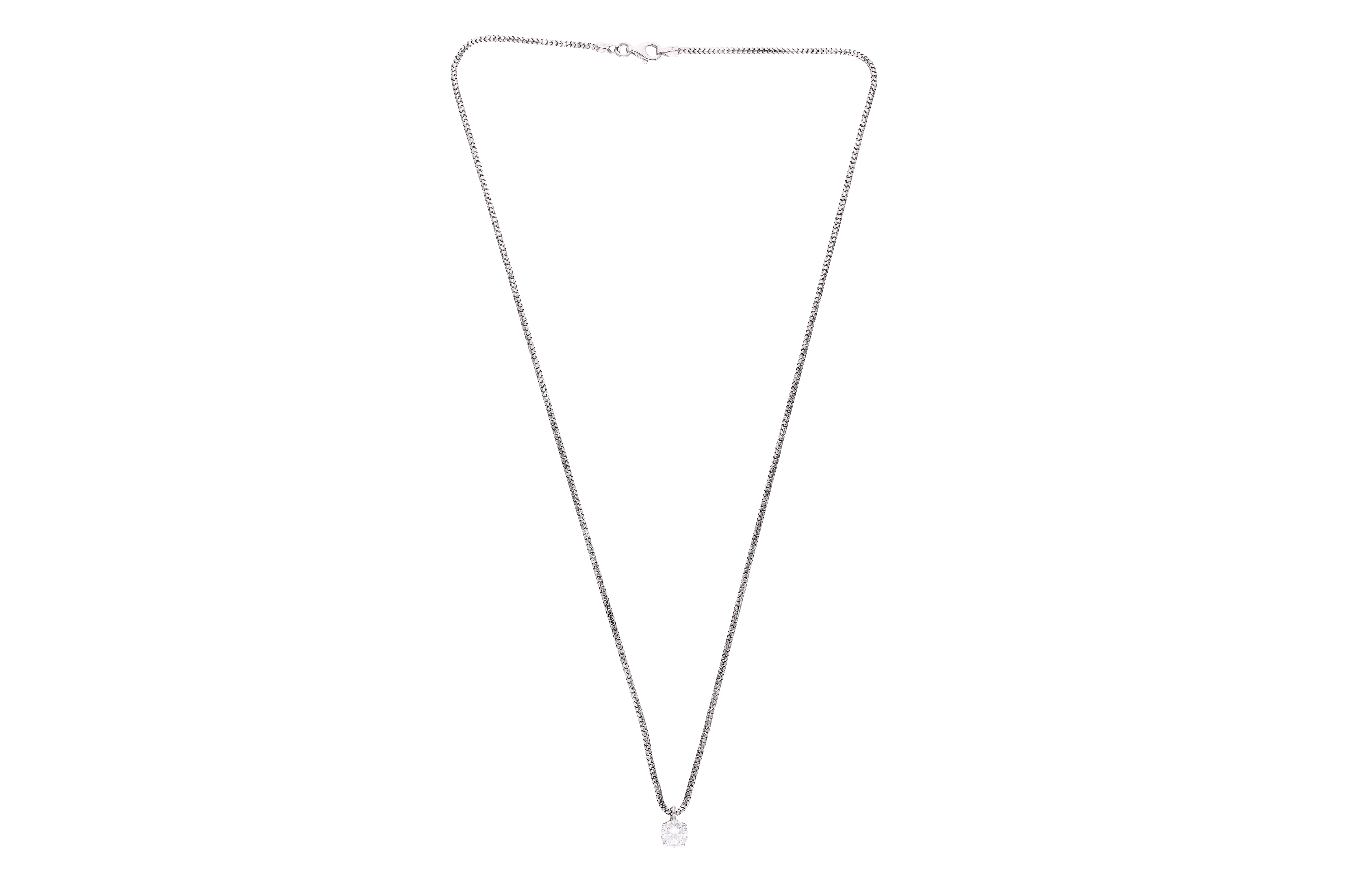 Collana con diamante - Asta Preziosi