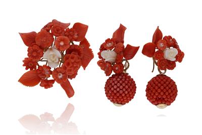 Parure con corallo - Asta Preziosi Parure con corallo - Asta Preziosi