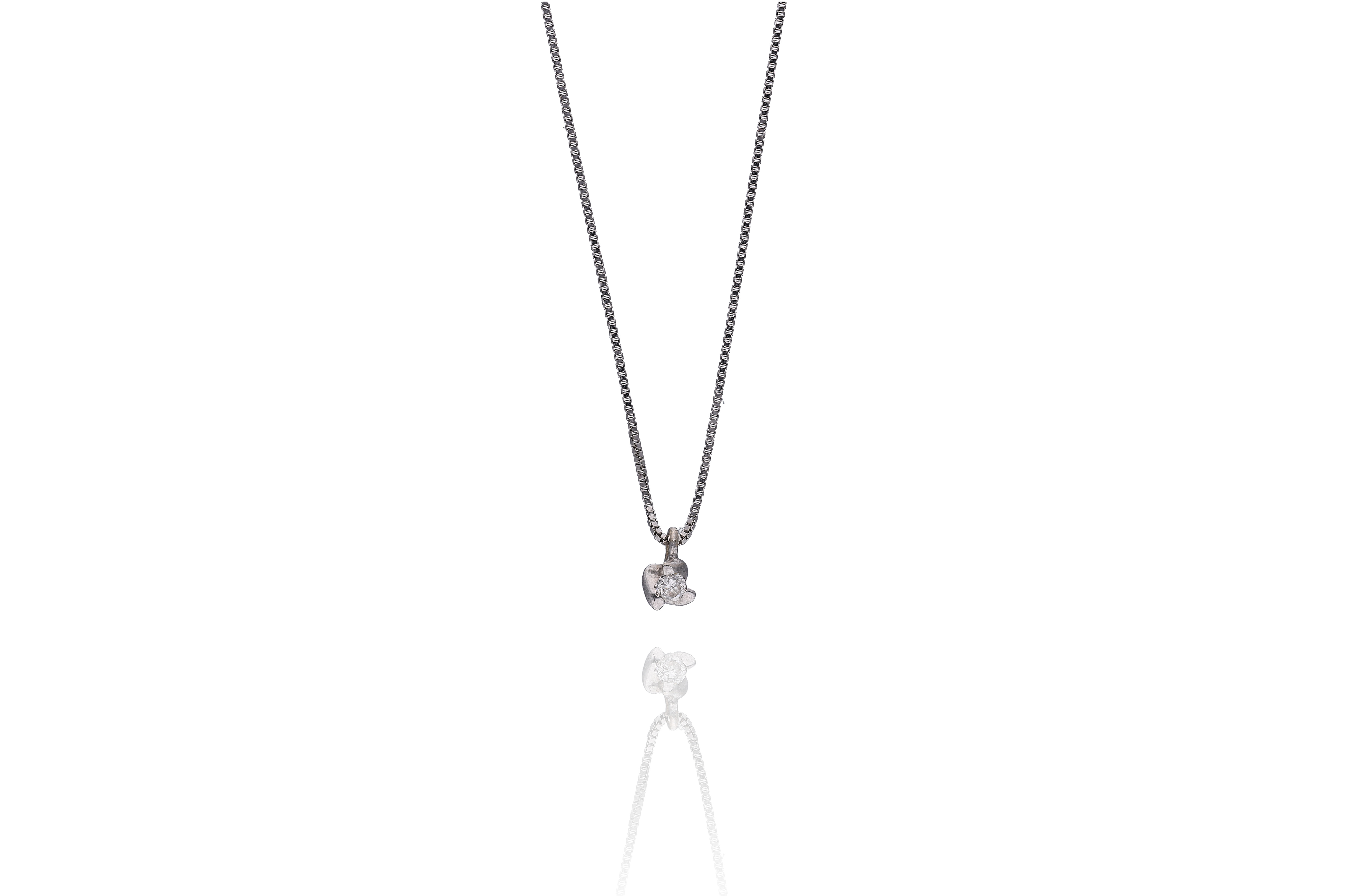 Collana con diamante - Asta Preziosi