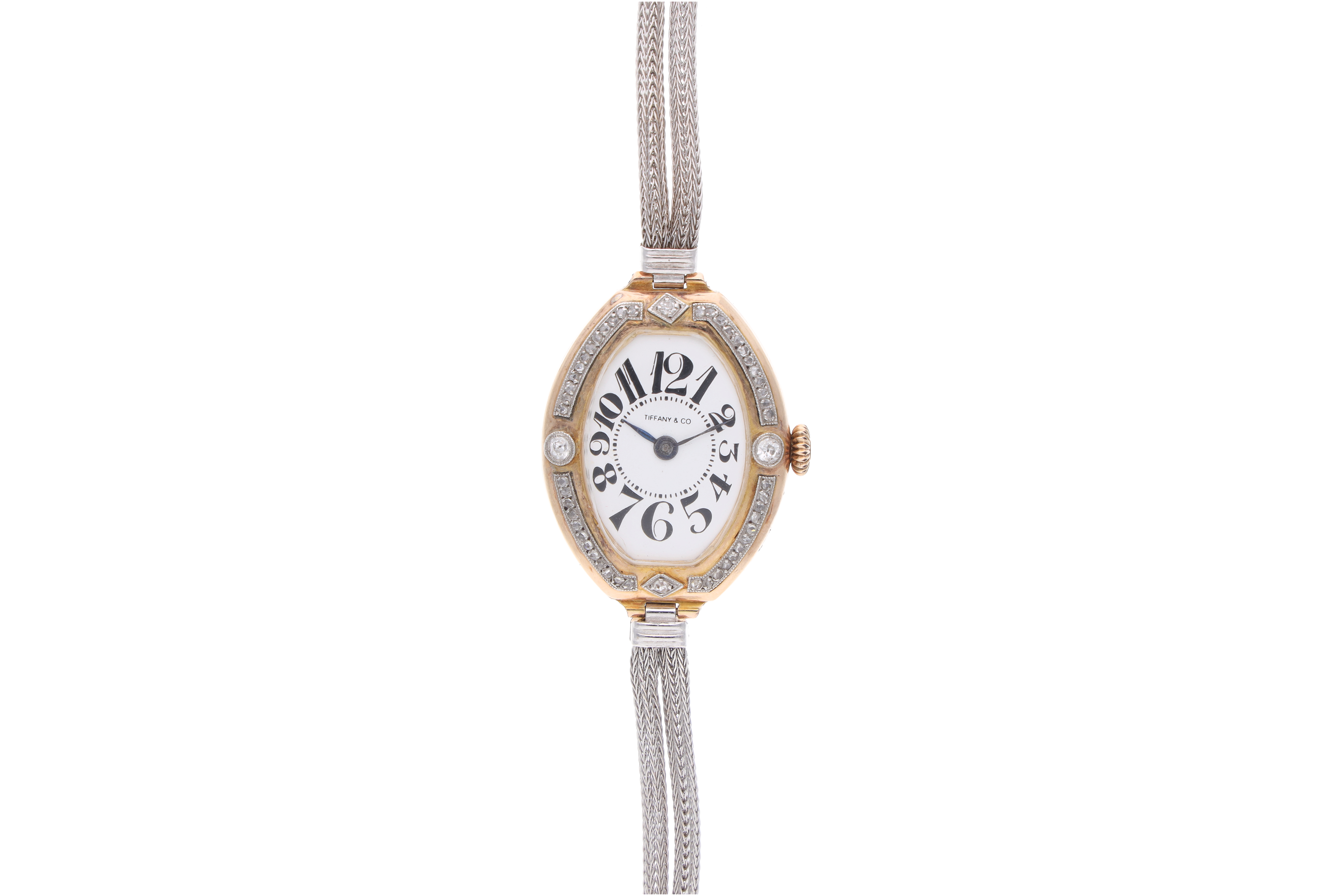 Orologio in oro basso e diamanti - Asta Preziosi