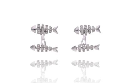 Joyfish gemelli con diamanti - Asta Preziosi Joyfish gemelli con diamanti - Asta Preziosi