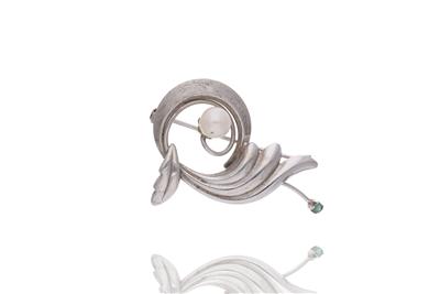 Spilla con perla e pietra - Asta Preziosi Spilla con perla e pietra - Asta Preziosi