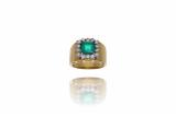 Anello con diamanti e pietra - Asta Preziosi Anello con diamanti e pietra - Asta Preziosi