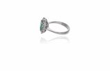 Anello con smeraldo e diamanti - Asta Preziosi