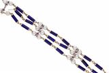 Bracciale con perle, smalti e zaffiri rosa - Asta Preziosi Bracciale con perle, smalti e zaffiri rosa - Asta Preziosi