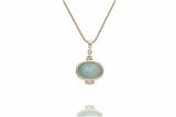 Collana, ciondolo con diamanti e pietra - Asta Preziosi Collana, ciondolo con diamanti e pietra - Asta Preziosi