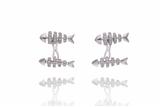 Joyfish gemelli con diamanti - Asta Preziosi Joyfish gemelli con diamanti - Asta Preziosi
