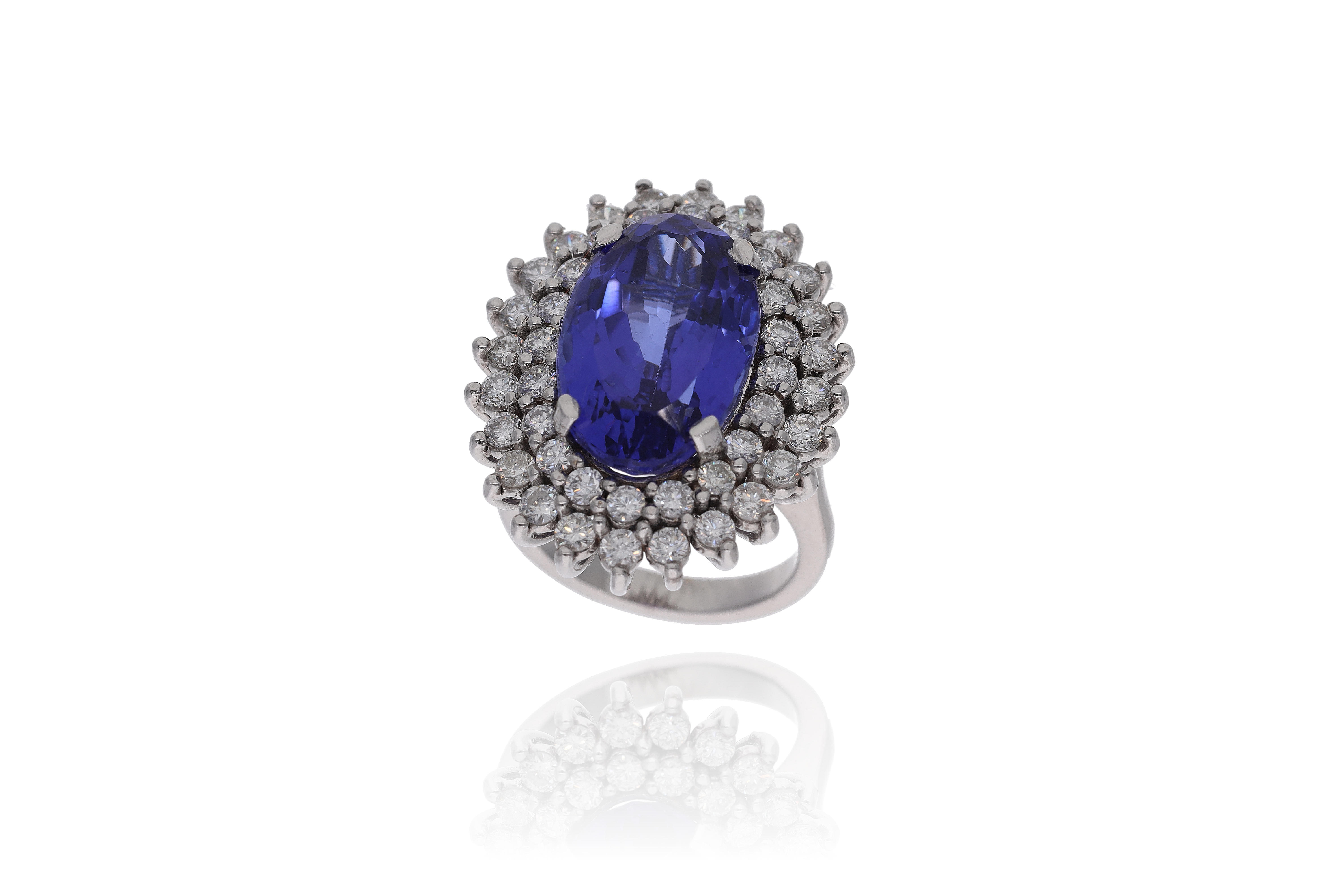 Anello con tanzanite e diamanti - Asta Preziosi