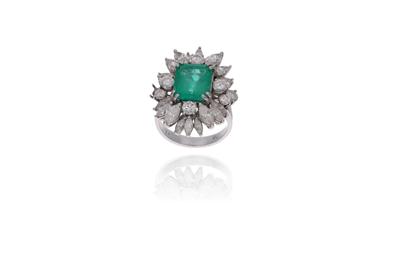 Anello con smeraldo e diamanti - Asta Preziosi Anello con smeraldo e diamanti - Asta Preziosi