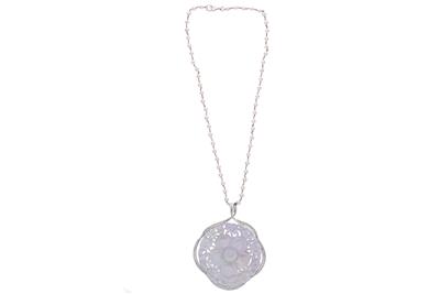 Collana con perle e ciondolo con diamanti e giadeite trattata - Asta Preziosi Collana con perle e ciondolo con diamanti e giadeite trattata - Asta Preziosi