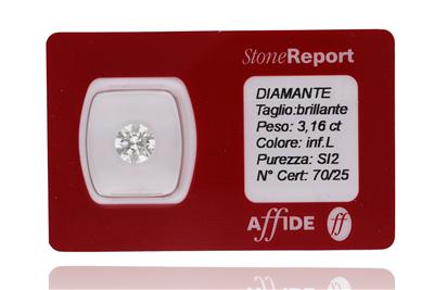Diamante ct 3,16 - Asta Preziosi Diamante ct 3,16 - Asta Preziosi