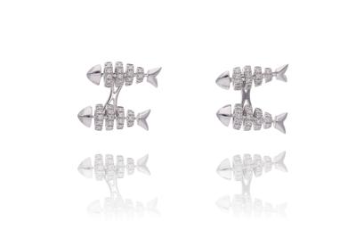 Joyfish, gemelli con diamanti - Asta Preziosi Joyfish, gemelli con diamanti - Asta Preziosi