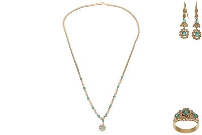 Parure con smeraldi e diamanti - Asta Preziosi Parure con smeraldi e diamanti - Asta Preziosi