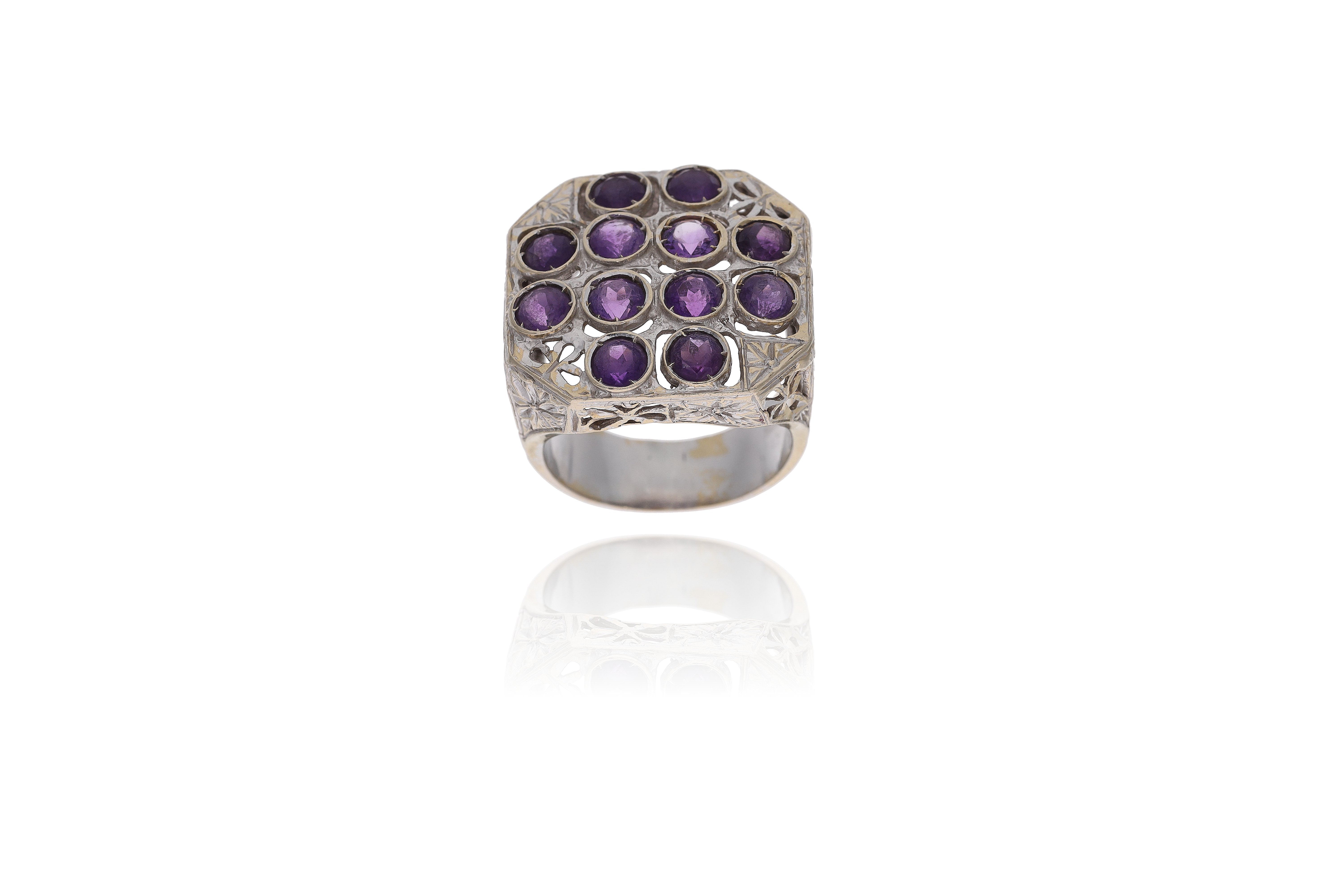 Anello con ametiste - Asta Preziosi