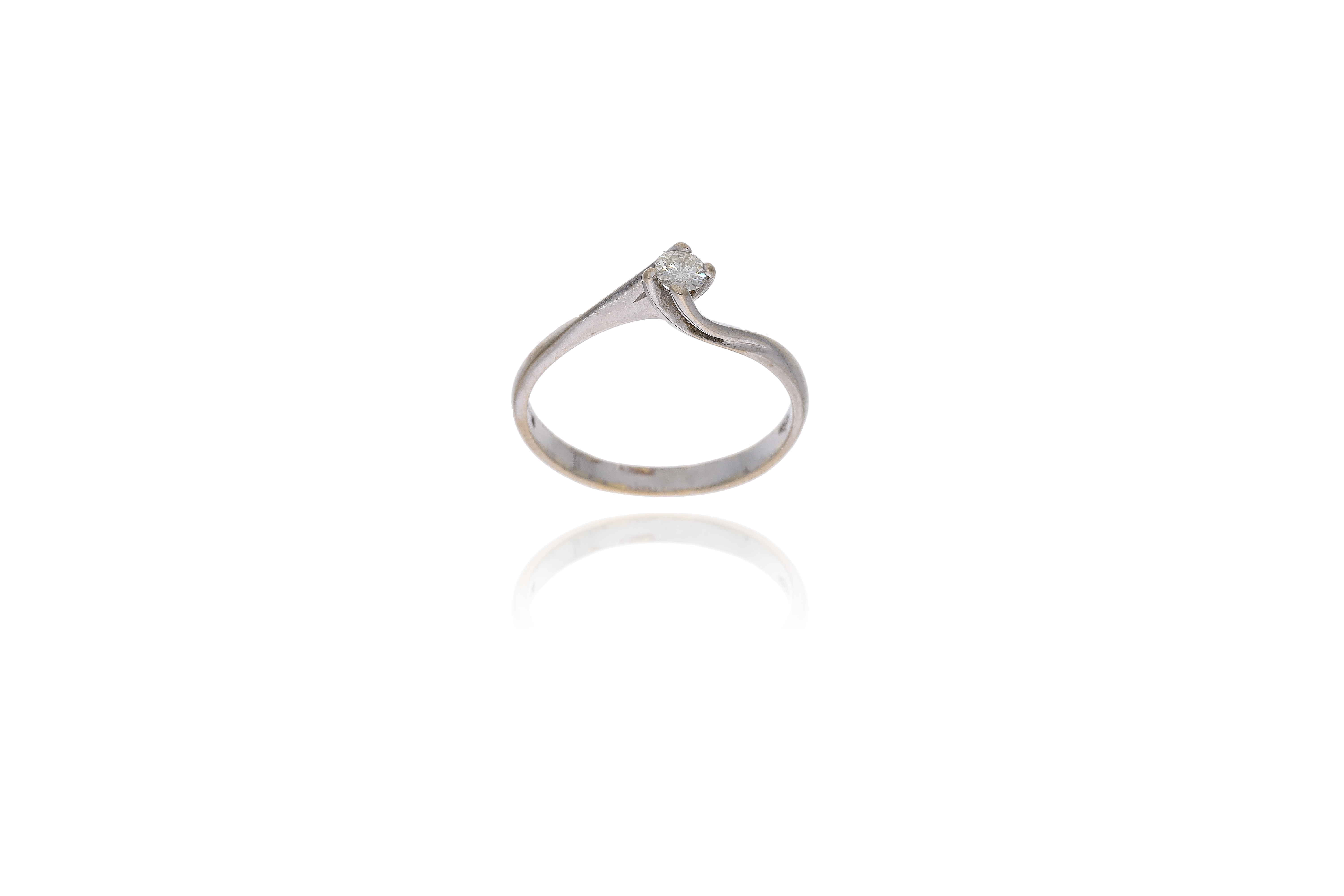Anello con diamante - Asta Preziosi