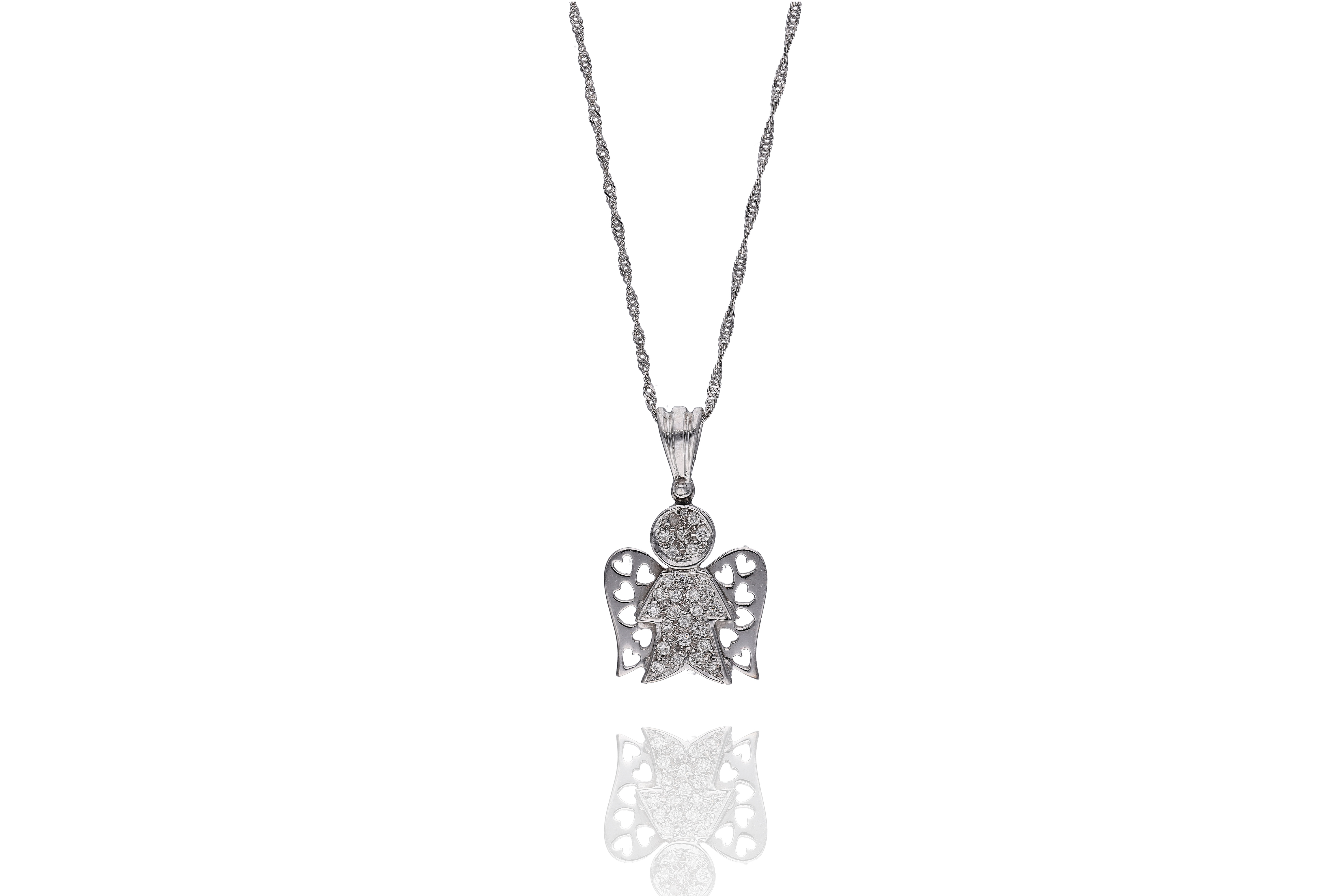 Collana con ciondolo con diamanti - Asta Preziosi