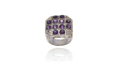 Anello con ametiste - Asta Preziosi