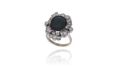 Anello con zaffiro e diamanti - Asta Preziosi Anello con zaffiro e diamanti - Asta Preziosi