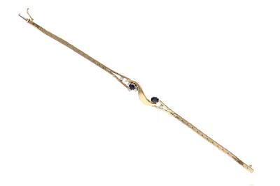 Bracciale con diamanti e zaffiri - Asta Preziosi Bracciale con diamanti e zaffiri - Asta Preziosi