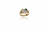 Anello con smeraldo e diamanti - Asta Preziosi Anello con smeraldo e diamanti - Asta Preziosi