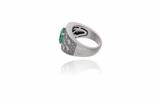 Anello con smeraldo e diamanti - Asta Preziosi Anello con smeraldo e diamanti - Asta Preziosi