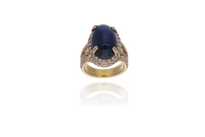 Anello con zaffiro e diamanti - Asta Preziosi Anello con zaffiro e diamanti - Asta Preziosi