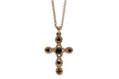 Collana con ciondolo e granati - Asta Preziosi Collana con ciondolo e granati - Asta Preziosi