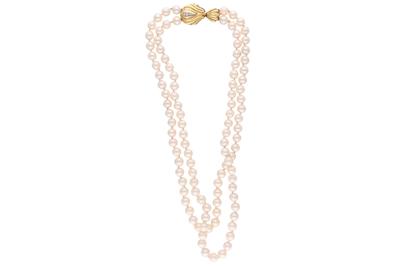 Collana di perle coltivate e diamanti - Asta Preziosi Collana di perle coltivate e diamanti - Asta Preziosi