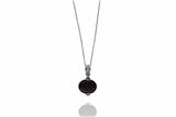Collana e ciondolo con granato e diamanti - Asta Preziosi Collana e ciondolo con granato e diamanti - Asta Preziosi