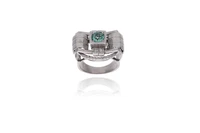 Anello con berillo e diamanti - Asta Preziosi Anello con berillo e diamanti - Asta Preziosi