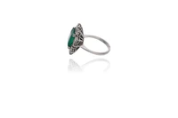 Anello con diamanti e smeraldo - Asta Preziosi Anello con diamanti e smeraldo - Asta Preziosi