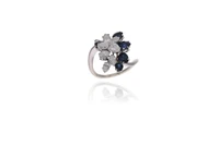 Anello con diamanti e zaffiri - Asta Preziosi Anello con diamanti e zaffiri - Asta Preziosi