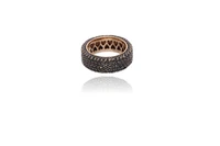 Anello con diamanti neri e pietre - Asta Preziosi Anello con diamanti neri e pietre - Asta Preziosi