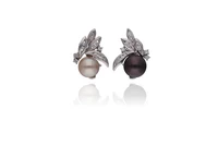 Orecchini con perle e diamanti, - Asta Preziosi Orecchini con perle e diamanti, - Asta Preziosi