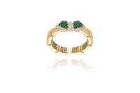 Bracciale con smeraldi e diamanti - Asta Preziosi Bracciale con smeraldi e diamanti - Asta Preziosi