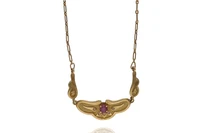 Collana con rubino e diamanti - Asta Preziosi Collana con rubino e diamanti - Asta Preziosi