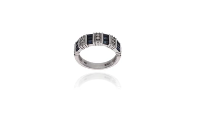 Anello con zaffiri e diamanti - Asta Preziosi Anello con zaffiri e diamanti - Asta Preziosi