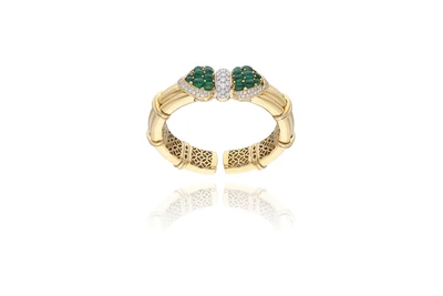 Bracciale con smeraldi e diamanti - Asta Preziosi Bracciale con smeraldi e diamanti - Asta Preziosi