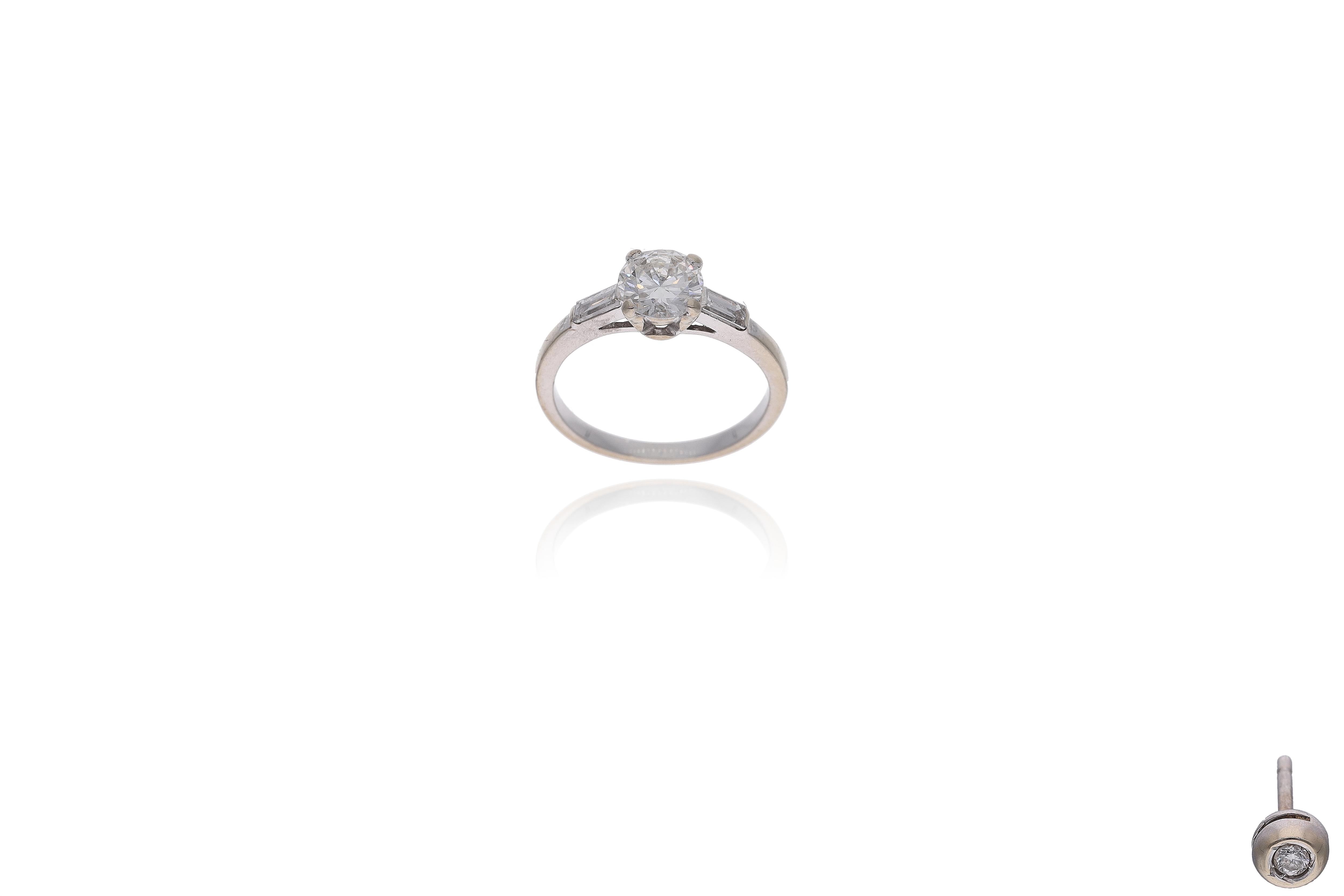 Anello e orecchino con diamanti - Asta Preziosi