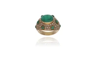 Anello con diamanti, smeraldi e pietre - Asta Preziosi Anello con diamanti, smeraldi e pietre - Asta Preziosi