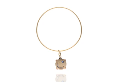 Bracciale con pendente diamanti e zaffiro - Asta Preziosi Bracciale con pendente diamanti e zaffiro - Asta Preziosi