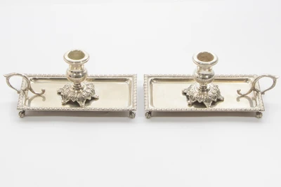 Coppia di bugie in argento - Asta Preziosi Coppia di bugie in argento - Asta Preziosi