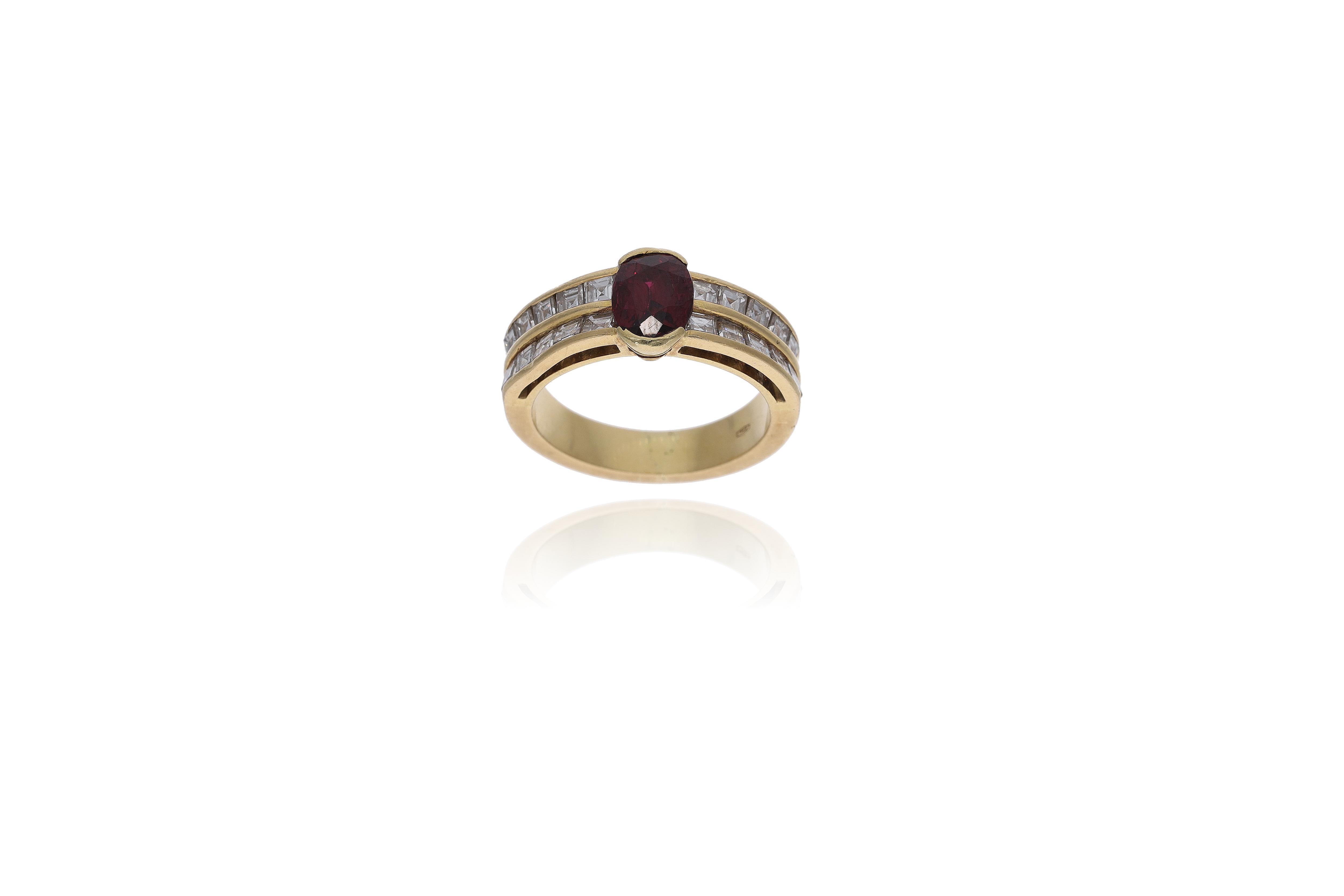 Anello con rubino e diamanti - Asta Preziosi