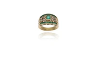 Anello con smeraldi e diamanti - Asta Preziosi Anello con smeraldi e diamanti - Asta Preziosi