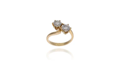 Anello a contrarie' con diamanti - Asta Preziosi Anello a contrarie' con diamanti - Asta Preziosi