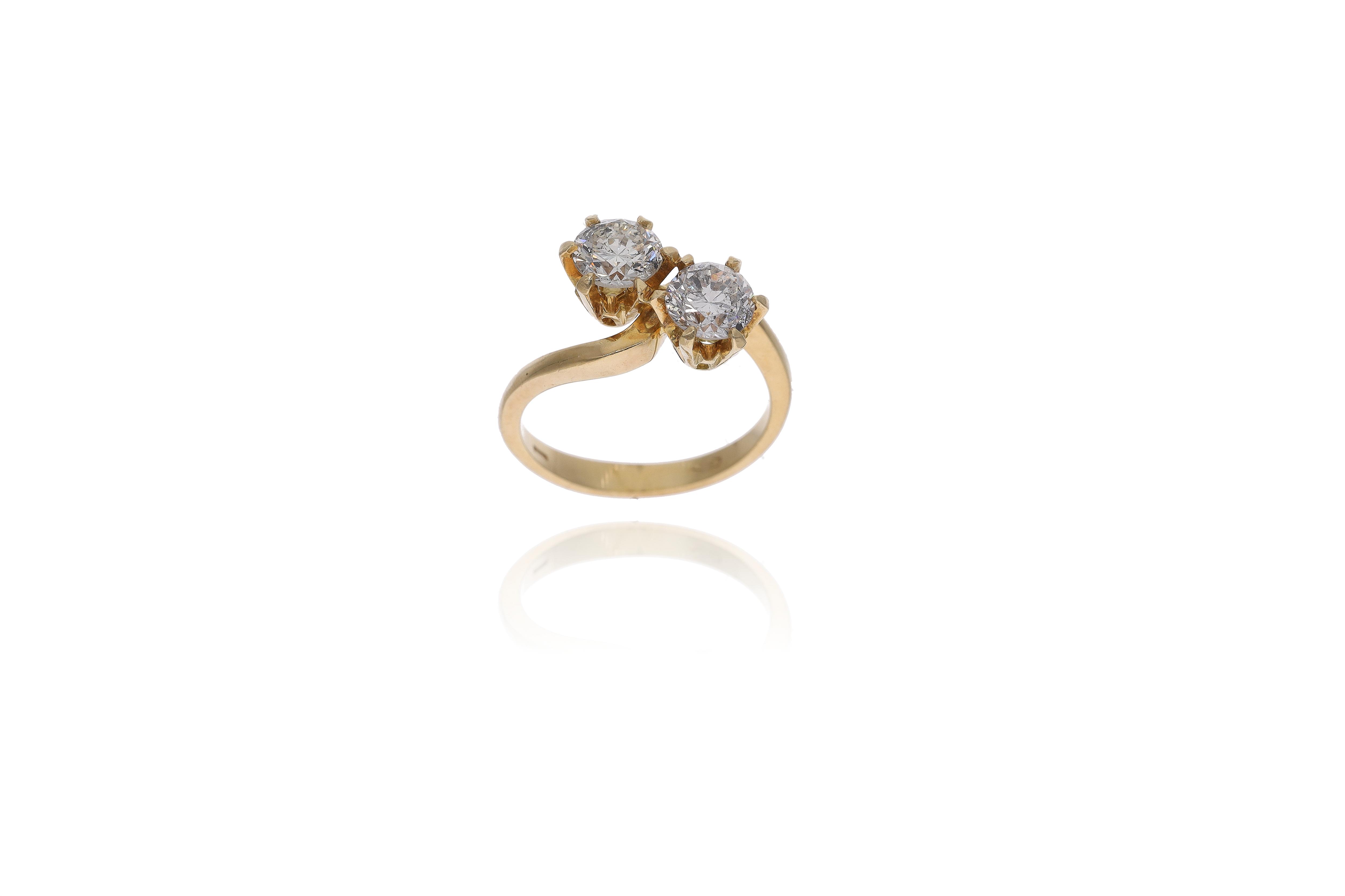 Anello a contrarie' con diamanti - Asta Preziosi