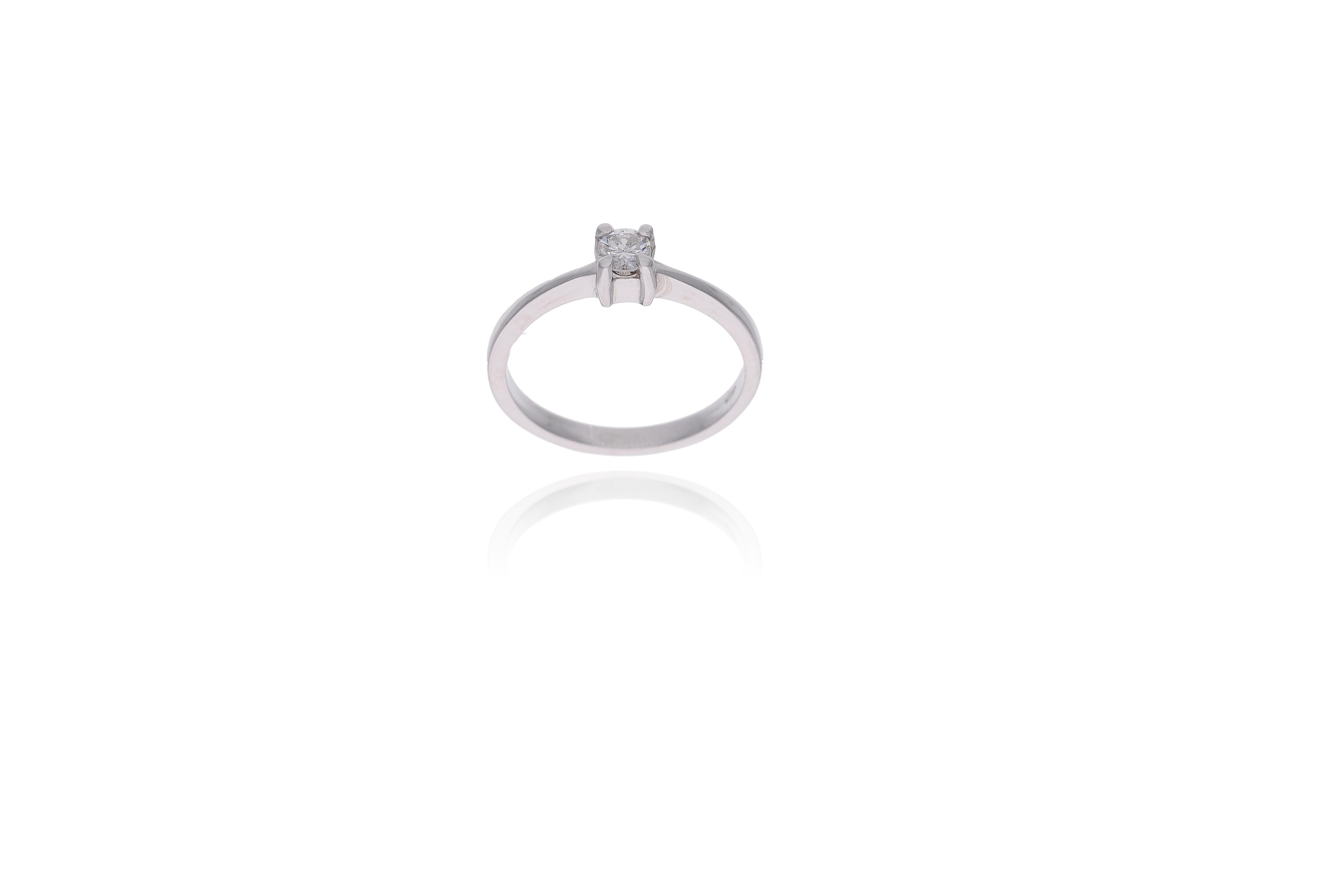 Anello con diamante - Asta Preziosi