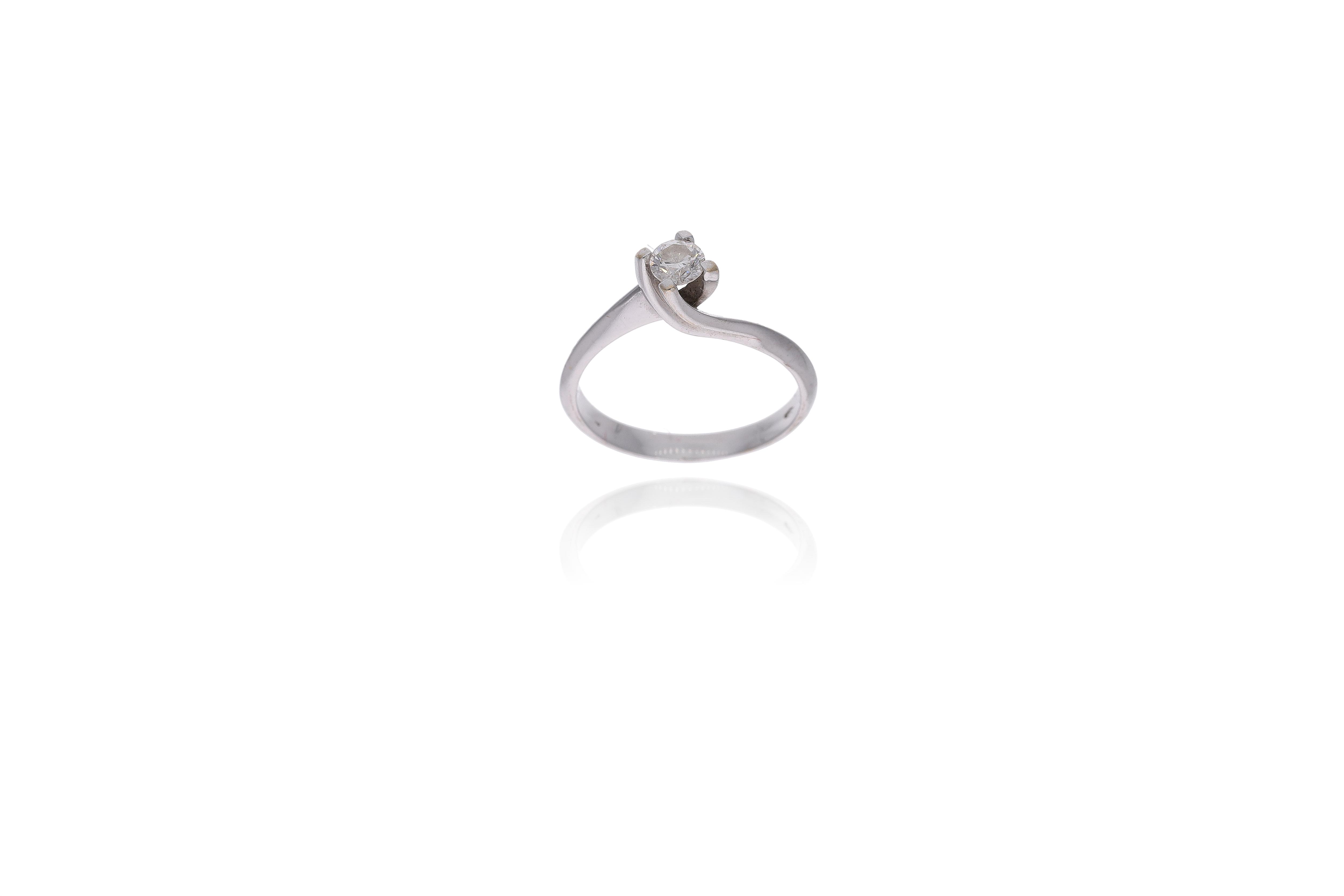 Anello con diamante - Asta Preziosi